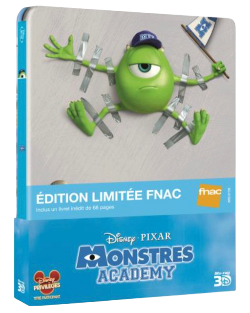 Monstres Academy - Édition Limitée FNAC Steelbook - Blu-ray 3D + Blu-ray