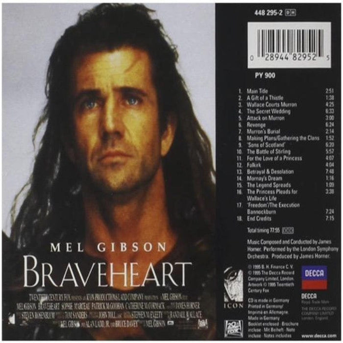 Braveheart : Original Motion Soundtrack - cd 028944829525