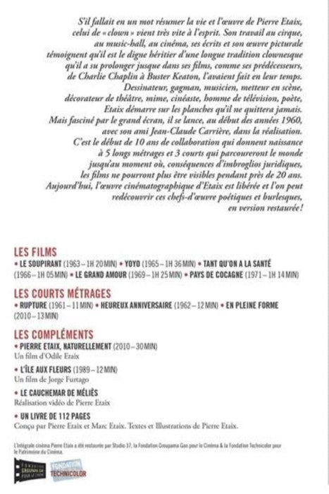 Pierre Étaix : L'intégrale - coffret - dvd 3453270024240