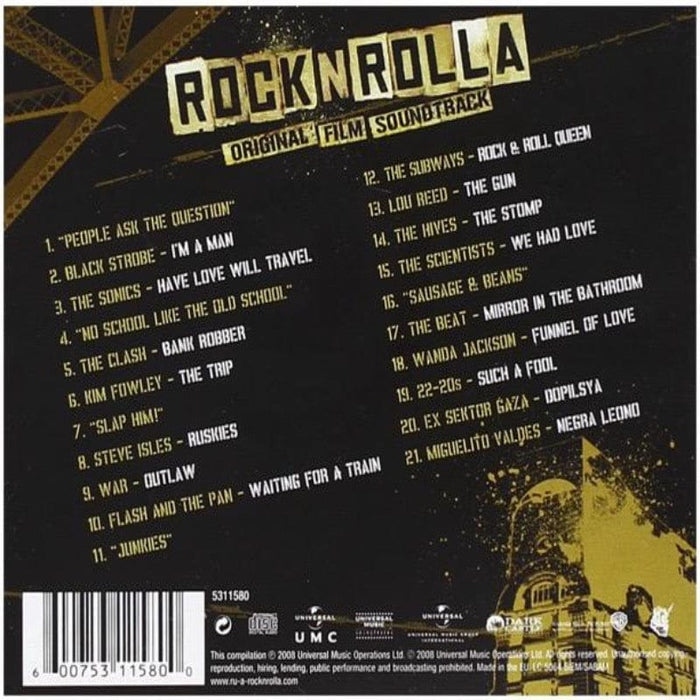 RocknRolla Original Film Soundtrack - cd 600753115800