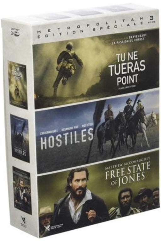 Tu ne tueras point + Hostiles + Free State of Jones - dvd 3512392716881