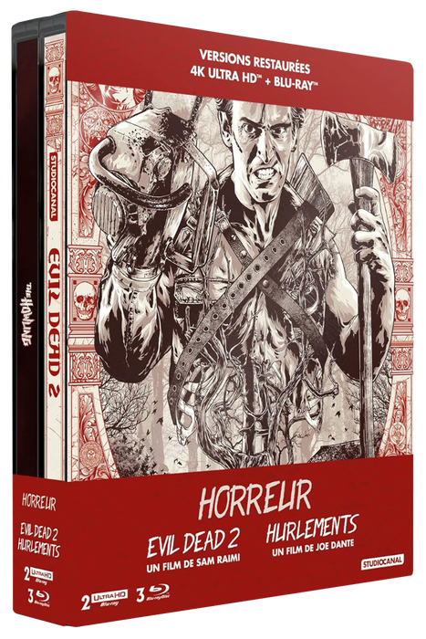 HURLEMENTS + EVIL DEAD 2 | COFFRET STEELBOOK | 4K ULTRA HD