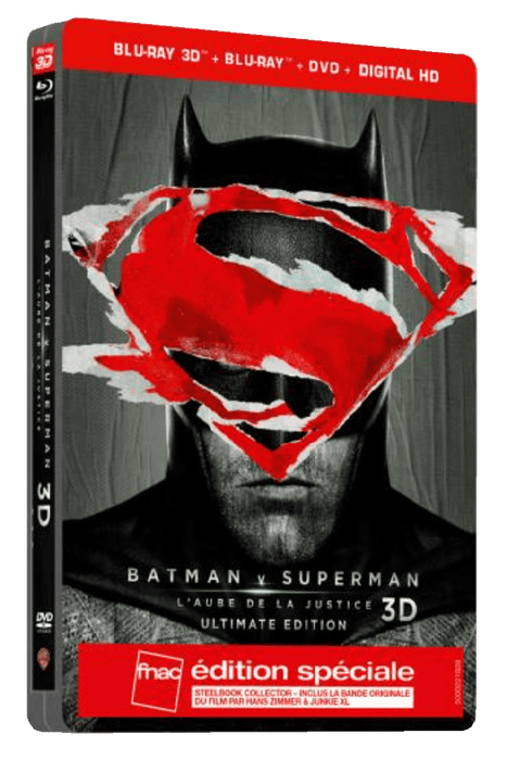 Batman V Superman : L'aube de la justice - steelbook - blu-ray 3d + 2d + dvd 5051889571148