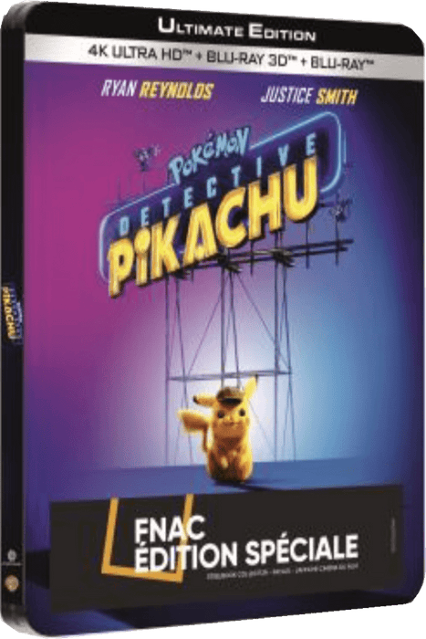 Détective Pikachu - steelbook - 4K + 3D + Blu-ray 5051889658207
