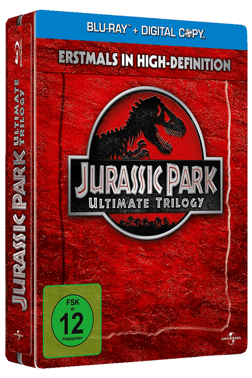 Jurassic Park : Ultimate Trilogie - Steelbook import VF - Blu-ray 5050582867138