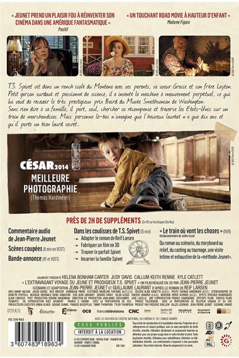 L'Extravagant voyage du jeune et prodigieux T.S. Spivet  - coffret - blu-ray 3607483189634