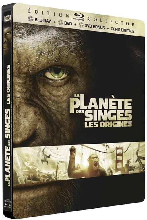 La Planète des Singes : Les origines - steelbook - blu-ray + dvd 3344428047467
