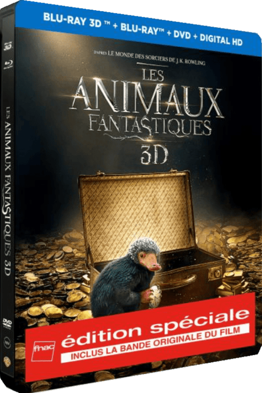 Les animaux fantastiques - steelbook - dvd + blu-ray + 3d 5051889601333