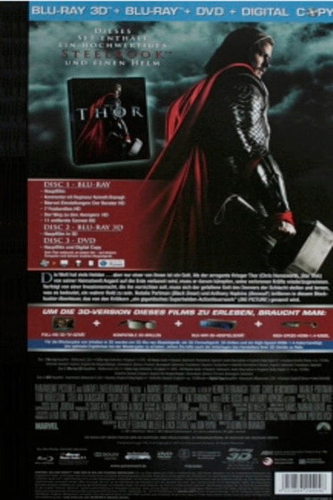 Thor - Coffret import avec VF - Blu-ray + 3D + dvd 4010884244946